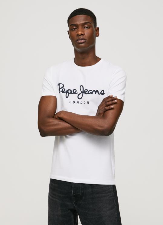 d792d791d7a8d799d79d_4n8xb1002_pepe_jeans_d79cd791d79f_d797d795d79cd7a6d7aa_d798d7a8d799d7a7d795_d79ed79bd795d7aad7a0d794_d7a2d7.jpg גברים 4N8XB1002 Pepe Jeans לבן חולצת טריקו מכותנה עם שרוולים קצרים – תמונה 1