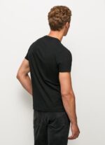 ⁦גברים 4N8XB1003 Pepe Jeans שָׁחוֹר חולצת טריקו מכותנה עם שרוולים קצרים⁩ – תמונה ⁦4⁩