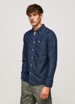 גברים 4N8XB1035 Pepe Jeans דֵנִים חולצת ג'ינס של פרטון