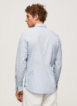 ⁦גברים 4N8XB1045 Pepe Jeans כחול אקונומיקה חולצת פופלין פרחונית של lovejoy⁩ – תמונה ⁦4⁩