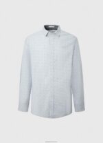 ⁦גברים 4N8XB1045 Pepe Jeans כחול אקונומיקה חולצת פופלין פרחונית של lovejoy⁩ – תמונה ⁦5⁩