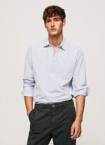 ⁦גברים 4N8XB1052 Pepe Jeans כחול אקונומיקה חולצת אוקספורד בכושר רגיל של lawson⁩ – תמונה ⁦2⁩