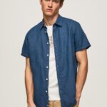 גברים 4N8XB1055 Pepe Jeans jarman חולצת פרקר עם שרוולים קצרים