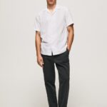 גברים 4N8XB1060 Pepe Jeans לבן חולצה עם שרוולים קצרים של lastingham