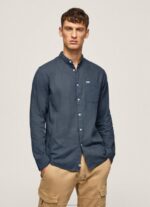 ⁦גברים 4N8XB1062 Pepe Jeans jarman חולצה בכושר רגיל של levenshulme⁩ – תמונה ⁦3⁩