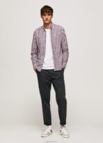 ⁦גברים 4N8XB1066 Pepe Jeans jarman להעמיס חולצה משובצת בשני גוונים⁩ – תמונה ⁦2⁩