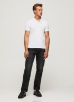 ⁦גברים 4N8XB1085 Pepe Jeans לבן חולצת טריקו עם לוגו⁩ – תמונה ⁦2⁩