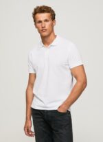 גברים 4N8XB1085 Pepe Jeans לבן חולצת טריקו עם לוגו