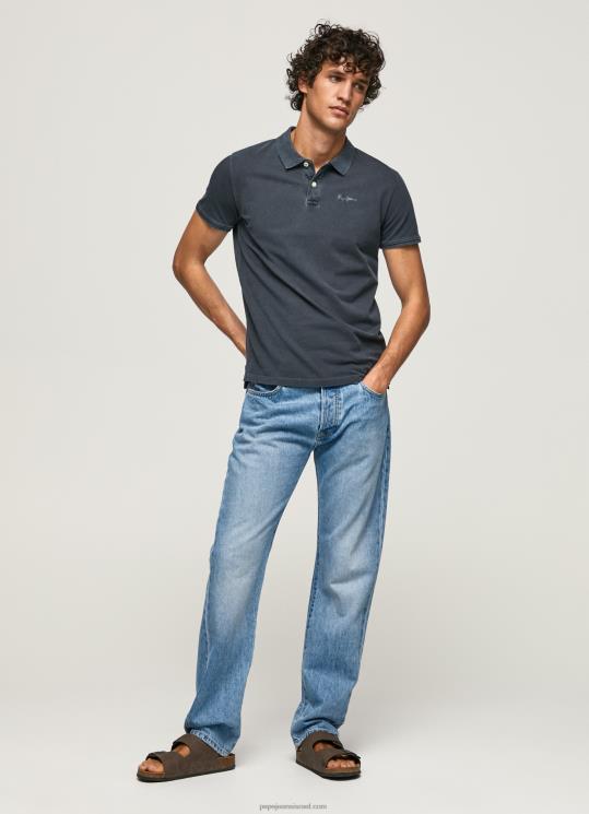 ⁦גברים 4N8XB1097 Pepe Jeans dulwich חולצת פולו פיקה עם לוגו רקום⁩ – תמונה ⁦2⁩