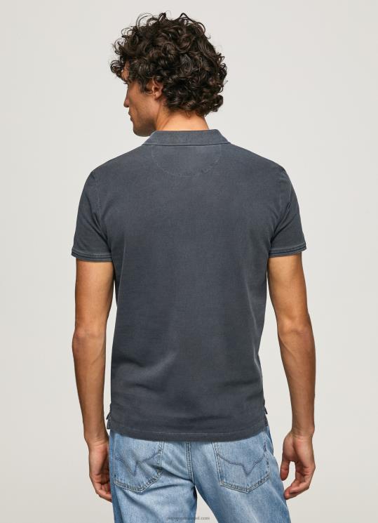 ⁦גברים 4N8XB1097 Pepe Jeans dulwich חולצת פולו פיקה עם לוגו רקום⁩ – תמונה ⁦4⁩