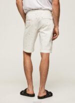 ⁦גברים 4N8XB1116 Pepe Jeans לבן מכנסי צ'ינו בהדפס mc queen⁩ – תמונה ⁦4⁩