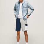 גברים 4N8XB1117 Pepe Jeans jarman מכנסיים קצרים של abel color block