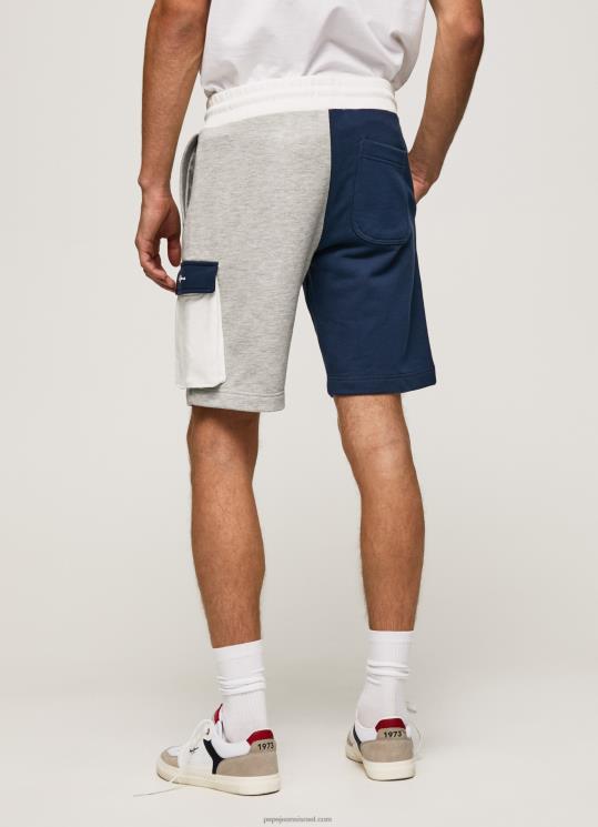 ⁦גברים 4N8XB1117 Pepe Jeans jarman מכנסיים קצרים של abel color block⁩ – תמונה ⁦4⁩