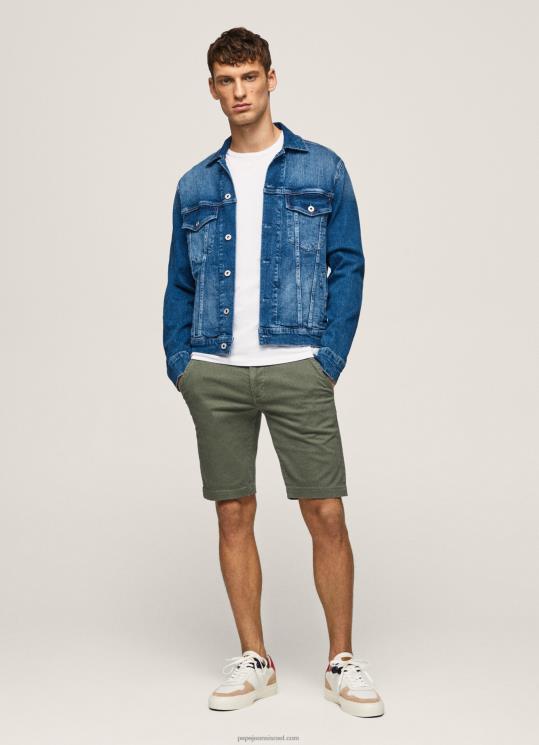 d792d791d7a8d799d79d_4n8xb1130_pepe_jeans_d799d6b0d7a6d6b4d799d7a7d6b8d794_d79ed79bd7a0d7a1d799_d7a6d799d7a0d795_d7a7d7a6d7a8d79.jpg גברים 4N8XB1130 Pepe Jeans יְצִיקָה מכנסי צ'ינו קצרים בגזרה צ'רלי – תמונה 1