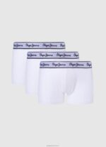 ⁦גברים 4N8XB1160 Pepe Jeans חוואר אפור 3 קופסאות כותנה נמתחות⁩ – תמונה ⁦3⁩