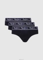 ⁦גברים 4N8XB1161 Pepe Jeans שָׁחוֹר 3 קופסאות כותנה נמתחות⁩ – תמונה ⁦5⁩