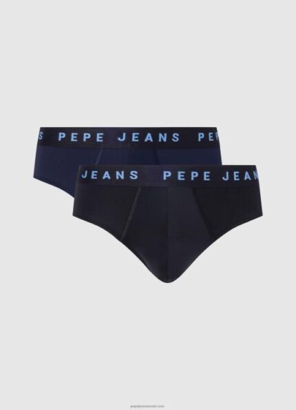גברים 4N8XB1163 Pepe Jeans dulwich 2 מארז תחתוני לוגו מודפסים