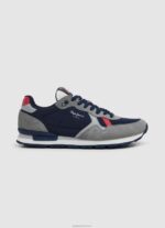 גברים 4N8XB1181 Pepe Jeans אפור נעלי ספורט רטרו של brit man studio