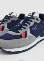 ⁦גברים 4N8XB1181 Pepe Jeans אפור נעלי ספורט רטרו של brit man studio⁩ – תמונה ⁦5⁩
