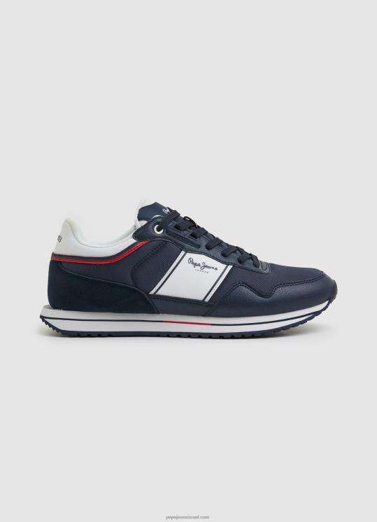 d792d791d7a8d799d79d_4n8xb1207_pepe_jeans_d797d799d79c_d794d799d79d_d7a0d7a2d79cd799_d7a1d7a4d795d7a8d798_d79ed7a9d795d79cd791d7.jpg גברים 4N8XB1207 Pepe Jeans חיל הים נעלי ספורט משולבות למועדון טיולים – תמונה 1