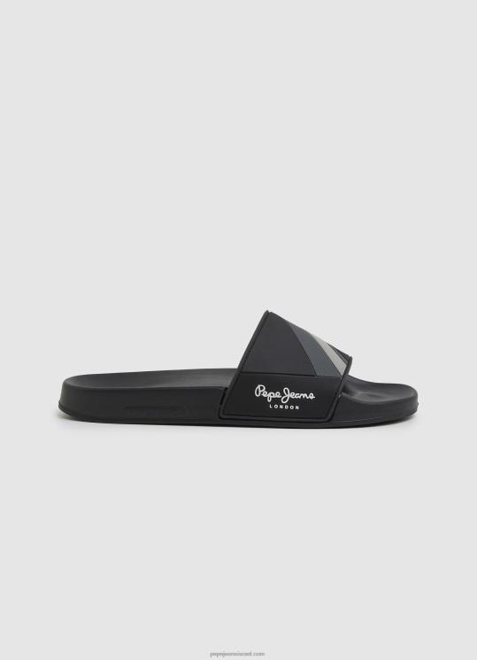 d792d791d7a8d799d79d_4n8xb1263_pepe_jeans_d7a9d6b8d781d797d795d6b9d7a8_d79bd7a4d79bd7a4d799_d797d795d7a3_d791d798d7a7d7a1d798d79.jpg גברים 4N8XB1263 Pepe Jeans שָׁחוֹר כפכפי חוף בטקסטורת המחוון – תמונה 1