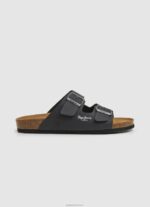 גברים 4N8XB1271 Pepe Jeans שָׁחוֹר סנדלים אנטומיים כפולים של קנזס
