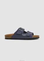 גברים 4N8XB1272 Pepe Jeans חיל הים סנדלים אנטומיים כפולים של שיקגו