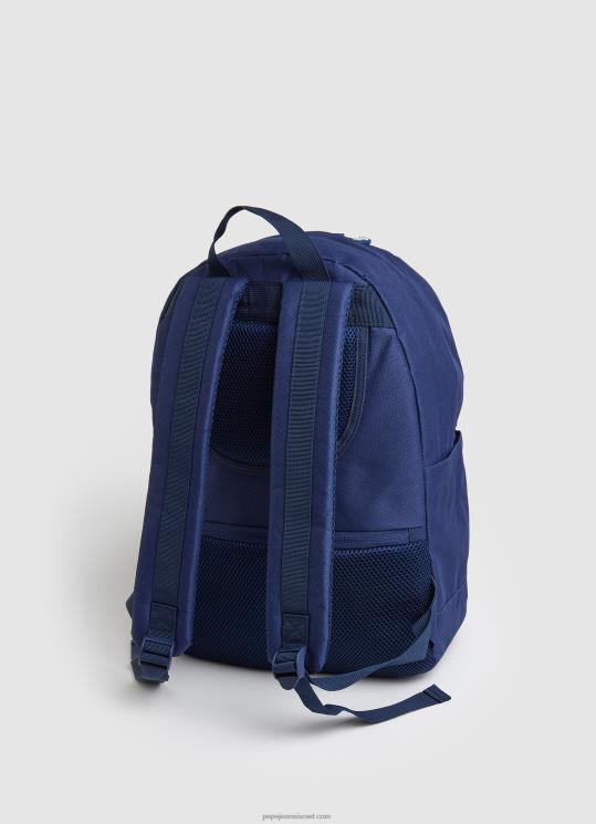 ⁦גברים 4N8XB1293 Pepe Jeans jarman תיק גב מבד עם פרטי קו⁩ – תמונה ⁦2⁩