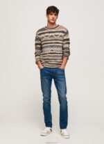גברים 4N8XB801 Pepe Jeans דֵנִים ג'ינס רגיל בכושר ספייק בינוני