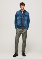 ⁦גברים 4N8XB831 Pepe Jeans דֵנִים ז'קט ג'ינס בהתאמה רגילה pinner⁩ – תמונה ⁦5⁩