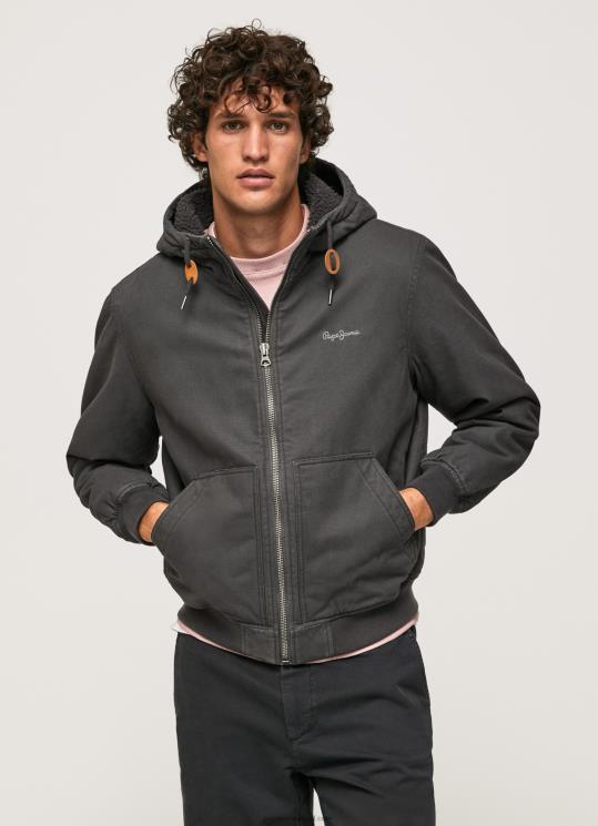 d792d791d7a8d799d79d_4n8xb836_pepe_jeans_d7a9d798d795d7a3_d7a9d797d795d7a8_d79ed7a2d799d79c_d791d798d7a0d794_d7a4d79cd799d7a1d79.jpg גברים 4N8XB836 Pepe Jeans שטוף שחור מעיל בטנה פליסה – תמונה 1