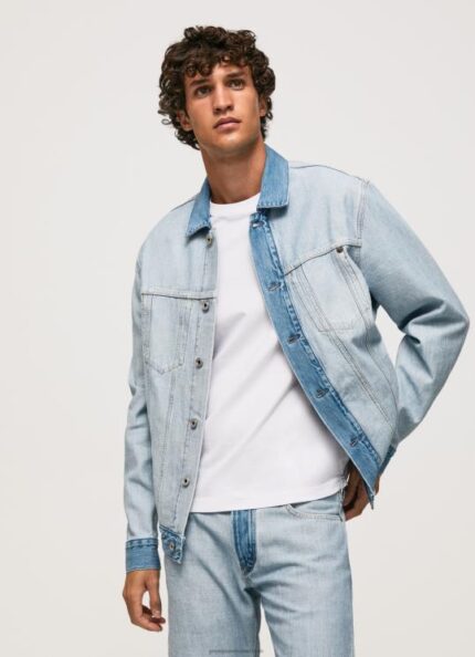 גברים 4N8XB848 Pepe Jeans דֵנִים ז'קט ג'ינס מבפנים החוצה