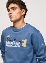 גברים 4N8XB881 Pepe Jeans אוזי מגשר כותנה צווארון מעוגל