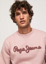⁦גברים 4N8XB882 Pepe Jeans ורוד אקונומיקה מגשר כותנה לוגו רקום⁩ – תמונה ⁦3⁩