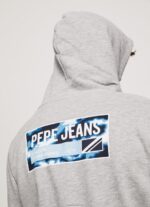 ⁦גברים 4N8XB896 Pepe Jeans חוואר אפור קפוצ'ון כותנה מתכוונן⁩ – תמונה ⁦5⁩