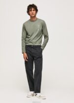 ⁦גברים 4N8XB916 Pepe Jeans יְצִיקָה חולצת טריקו מכותנה עם שרוולים ארוכים⁩ – תמונה ⁦2⁩