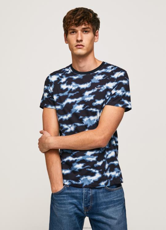 d792d791d7a8d799d79d_4n8xb922_pepe_jeans_d790d795d796d799_d797d795d79cd7a6d7aa_d798d7a8d799d7a7d795_d791d794d793d7a4d7a1_d794d7a.jpg גברים 4N8XB922 Pepe Jeans אוזי חולצת טריקו בהדפס הסוואה – תמונה 1