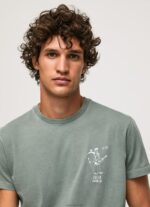 ⁦גברים 4N8XB925 Pepe Jeans יְצִיקָה חולצת כותנה מכובסת וצבועה⁩ – תמונה ⁦3⁩