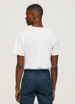 ⁦גברים 4N8XB953 Pepe Jeans לבן חולצה בהדפס לוגו⁩ – תמונה ⁦4⁩