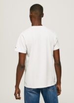 ⁦גברים 4N8XB955 Pepe Jeans לבן חולצה בהדפס תמונות⁩ – תמונה ⁦4⁩