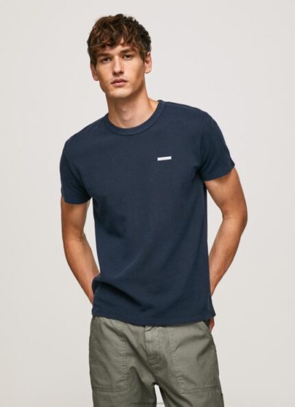 גברים 4N8XB959 Pepe Jeans dulwich חולצת טריקו מכותנה סרוגת וופל