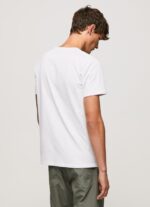 ⁦גברים 4N8XB982 Pepe Jeans לבן חולצה בהדפס לוגו⁩ – תמונה ⁦4⁩