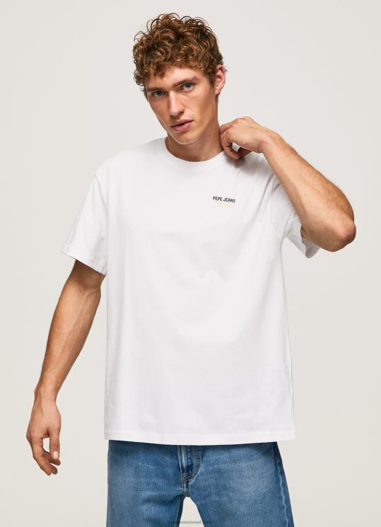 d792d791d7a8d799d79d_4n8xb997_pepe_jeans_d79cd791d79f_d797d795d79cd7a6d794_d791d794d793d7a4d7a1_d79cd795d792d795.jpg גברים 4N8XB997 Pepe Jeans לבן חולצה בהדפס לוגו – תמונה 1