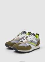 ⁦יֶלֶד 4N8XB1534 Pepe Jeans צָבָא נעלי ספורט משולבות בהדפס אומנה⁩ – תמונה ⁦3⁩