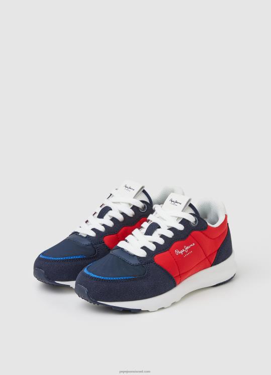 ⁦יֶלֶד 4N8XB1538 Pepe Jeans חיל הים נעלי ריצה של london pro vint⁩ – תמונה ⁦3⁩