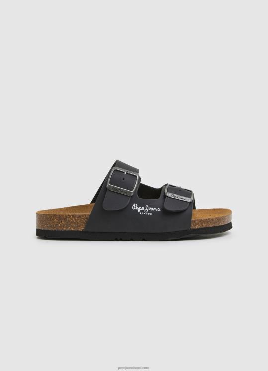 d799d6b6d79cd6b6d793_4n8xb1548_pepe_jeans_d7a9d6b8d781d797d795d6b9d7a8_d7a1d7a0d793d79cd799d79d_d790d7a0d798d795d79ed799d799d79d.jpg יֶלֶד 4N8XB1548 Pepe Jeans שָׁחוֹר סנדלים אנטומיים כפולים של קנזס – תמונה 1