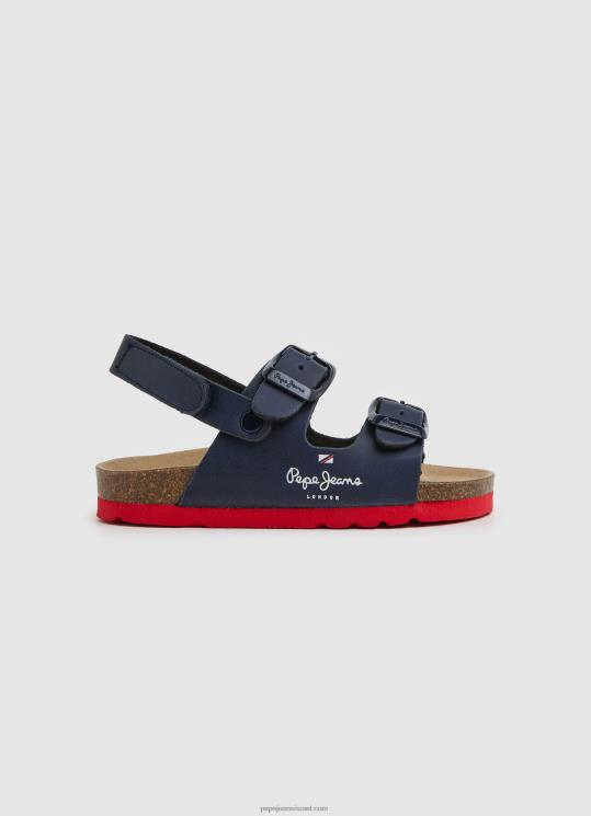 d799d6b6d79cd6b6d793_4n8xb1549_pepe_jeans_d797d799d79c_d794d799d79d_d7a1d7a0d793d79cd799d79d_d790d7a0d798d795d79ed799d799d79d_d7.jpg יֶלֶד 4N8XB1549 Pepe Jeans חיל הים סנדלים אנטומיים כפולים של קנזס – תמונה 1