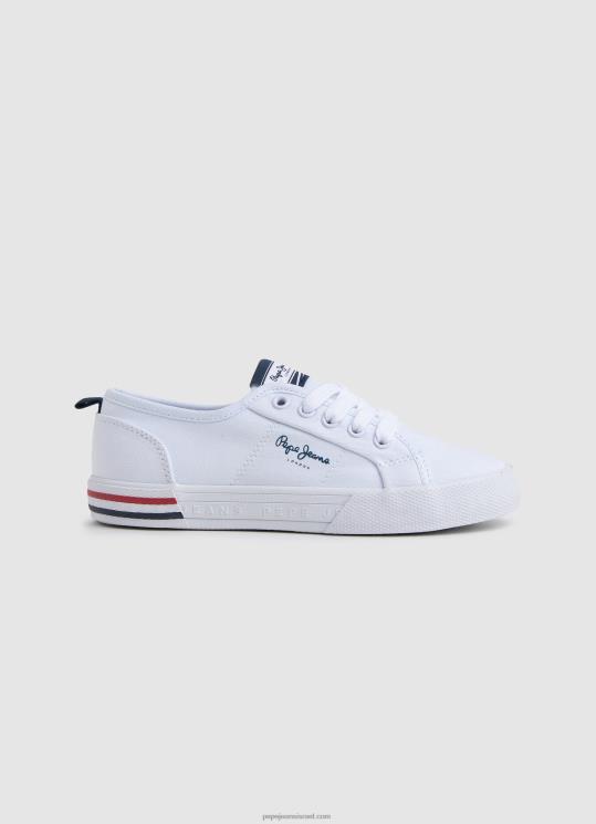 d799d6b6d79cd6b6d793_4n8xb1560_pepe_jeans_d79cd791d79f_d7a1d7a0d799d7a7d7a8d7a1_d791d799d799d7a1d799d7a7_d7a9d79c_d791d7a8d799d7.jpg יֶלֶד 4N8XB1560 Pepe Jeans לבן סניקרס בייסיק של בריידי – תמונה 1