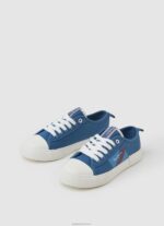 ⁦יֶלֶד 4N8XB1561 Pepe Jeans אִינדִיגוֹ נעלי ספורט מגופרות בדגל אלן⁩ – תמונה ⁦3⁩