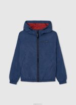 ⁦יֶלֶד 4N8XB1564 Pepe Jeans סטודיו אדום מעיל מעיל רוח עם קפוצ'ון⁩ – תמונה ⁦4⁩